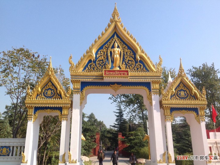 缅甸赠建建筑的大门