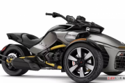 《三华动力》Can-Am Spyder F3后摇臂和引擎基本处于裸露状态使新款F3刚猛风格立显无余