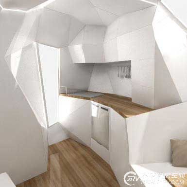 奥地利建筑师应用软件设计可移动的居住“篷车”